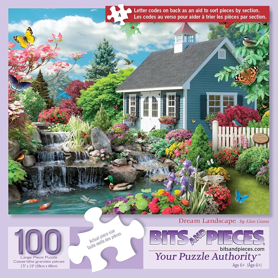 Amazon.com: Bits and Pieces – 100 Piece Jigsaw Puzzle for